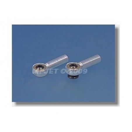 Rótula Alu - 2314 - Rótula M3 metal (2pcs) - Mp Jet - FLASH RC