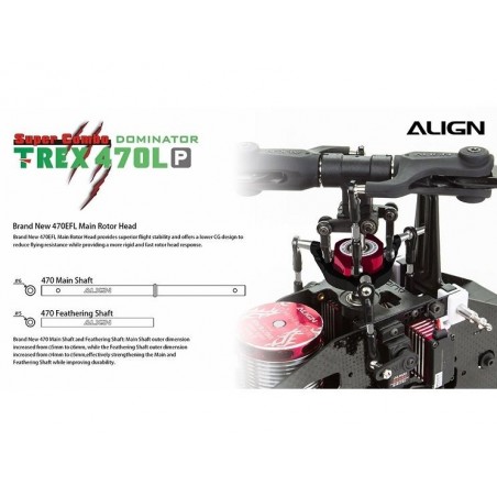 RC Helicopters - Align T-Rex 470LP Dominator Super Combo RH47E02X - FLASH RC