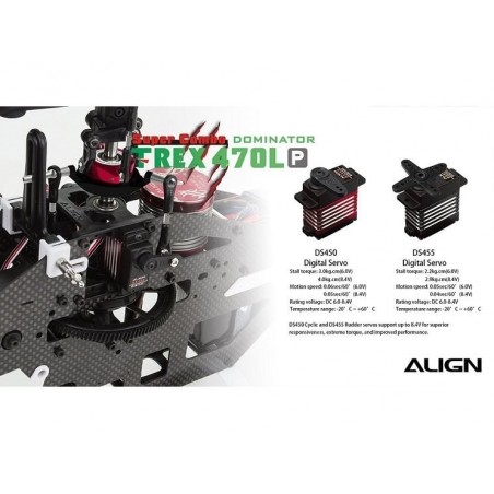 Hélicoptères RC - Align T-Rex 470LP Dominator Super Combo RH47E02X - FLASH RC