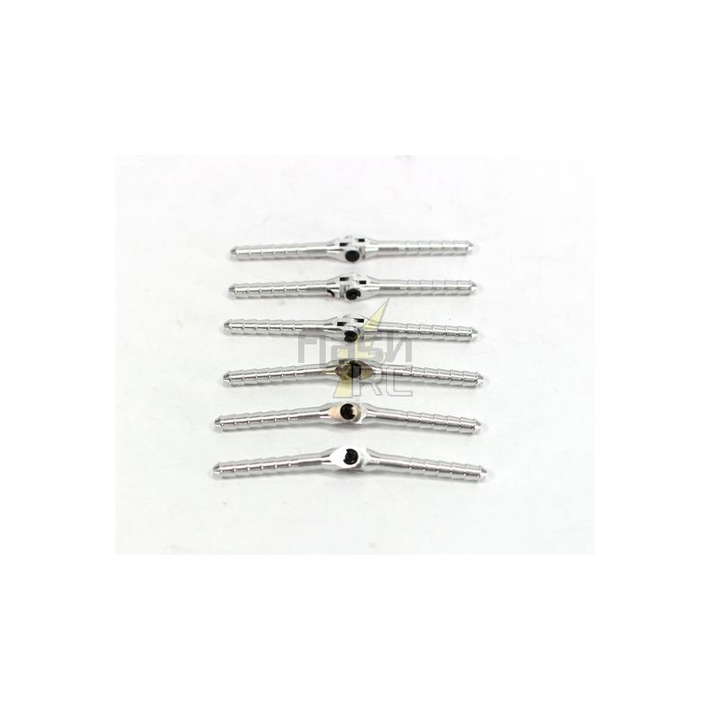 Cerniere - Cerniere a bastone in alluminio rimovibili 3x50mm 6pz MPJET - FLASH RC