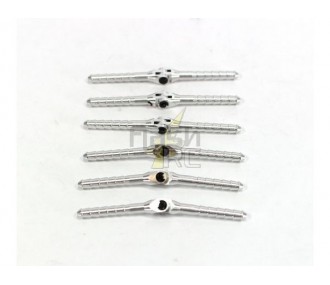 Scharniere - Scharniere Stock Alu 4.5x70mm 6St MPJET - FLASH RC