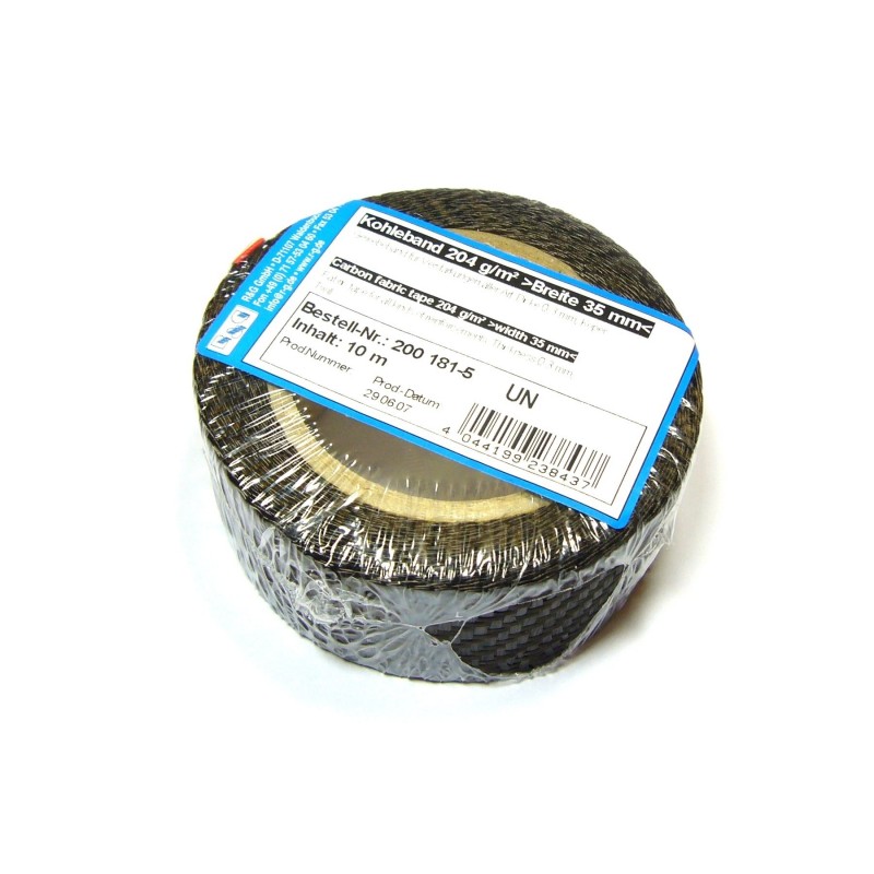 Rubans carbone - Ruban Carbone UD 125g/m² 5m x 25mm - FLASH RC