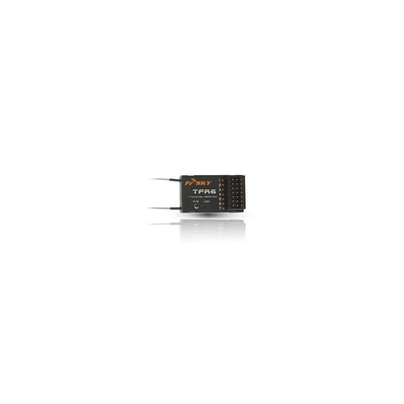 FASST FUTABA Receptores Compatibles - TFR6 Rx Frsky 7 Canales 2.4GHz FASST Futaba - FLASH RC