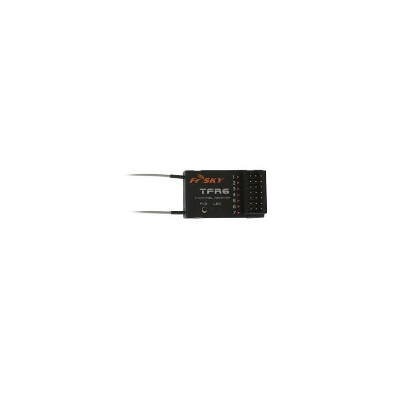 Compatible receivers FASST FUTABA - TFR6 Rx Frsky 7 Channels 2.4GHz FASST Futaba - FLASH RC