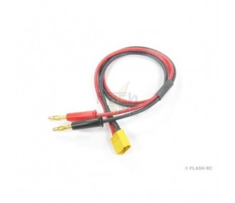 Para baterías de propulsión - Cable de carga XT60 silicona Ø4mm L:30cm Muldental - FLASH RC