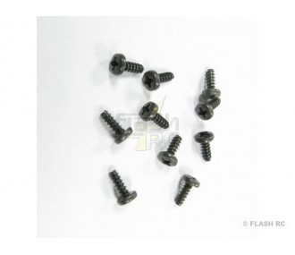 Befestigungsmaterial für Ruderanlenkungen - Schraube für Ruderanlenkung (Nylon) 10tlg. Futaba - FLASH RC