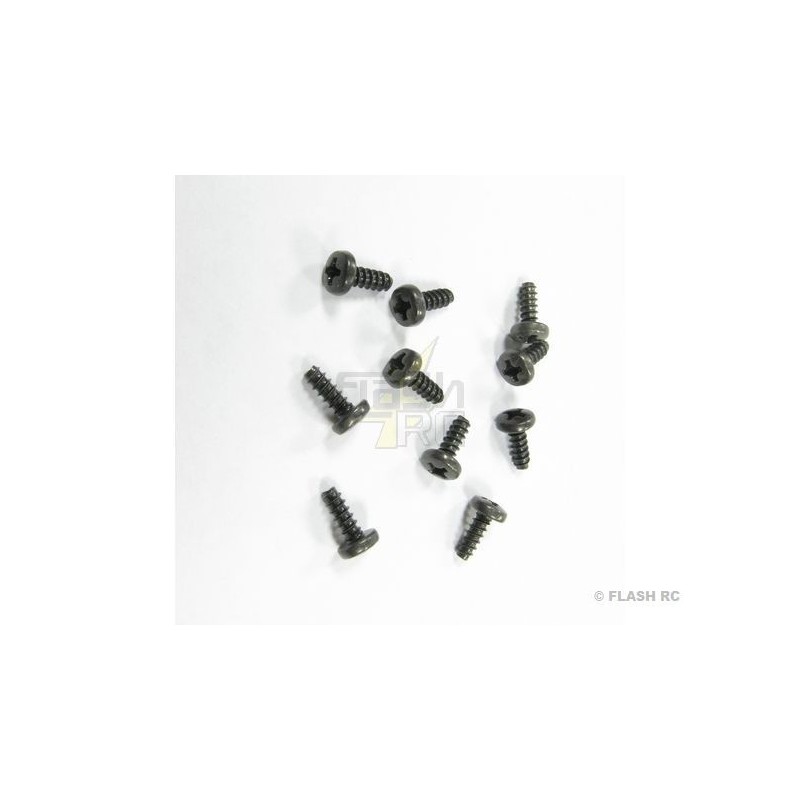 Befestigungsmaterial für Ruderanlenkungen - Schraube für Ruderanlenkung (Nylon) 10tlg. Futaba - FLASH RC