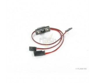 Interrupteurs - Interrupteur avec Prise charge 0,25mm² Futaba Muldental - FLASH RC