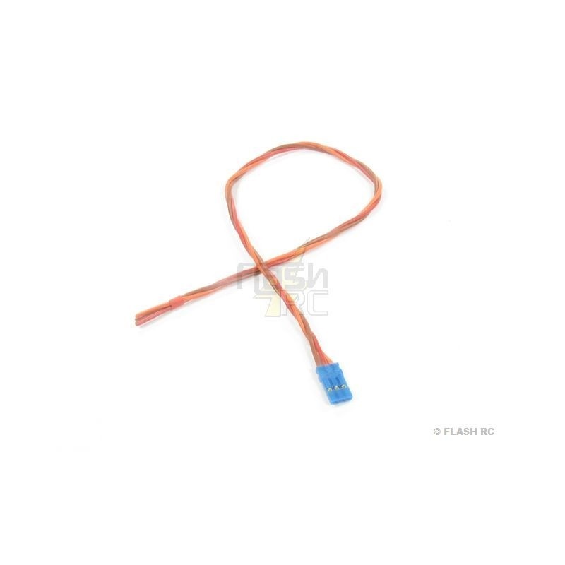 Servokabel - Stecker JR male 30cm 0,35mm² Silikon Stecker blau Muldental - FLASH RC