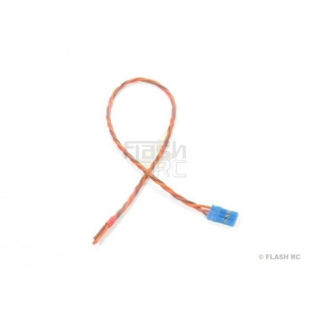 Servokabel - Stecker JR male 30cm 0,14mm² Silikon Stecker blau Muldental - FLASH RC