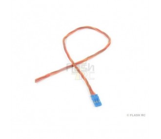 Servo cables - JR male socket 30cm 0,25mm² Silicone Blue Muldental socket - FLASH RC