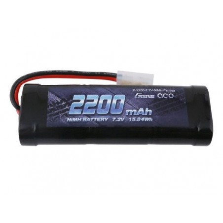 Batteries for RC cars and boats - NiMh battery 7.2V 2200mAh Tamiya socket - Gens Ace - FLASH RC