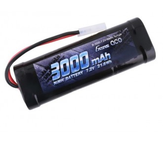 Batteries for RC cars and boats - NiMh battery 7.2V 3000mAh Tamiya socket - Gens Ace - FLASH RC