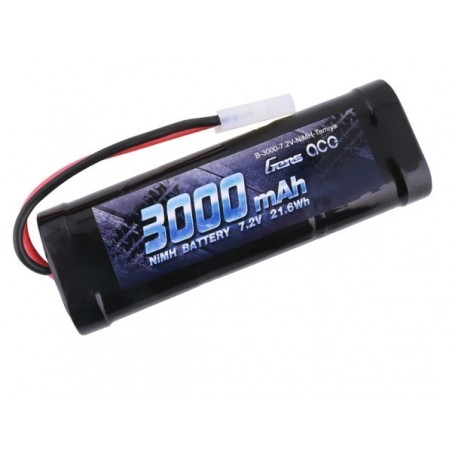Batterie per auto e barche RC - Batteria NiMh 7.2V 3000mAh presa Tamiya - Gens Ace - FLASH RC