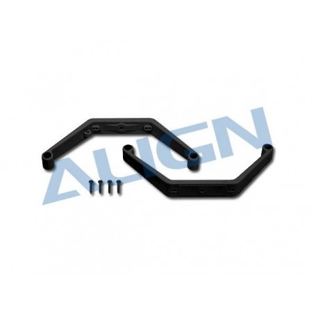 T-REX 450 PLUS/SPORT/V2 - HS1293AA - Black landing skids - TREX-450 SPORT/V2 Align - FLASH RC