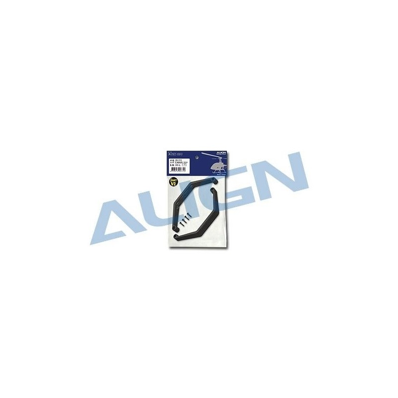T-REX 450 PLUS/SPORT/V2 - HS1293AA - Pattini di atterraggio neri - TREX-450 SPORT/V2 Align - FLASH RC