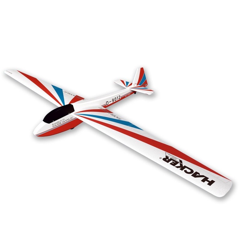 Planeadores RC - Bergfalke Red ARF Planeador Alas cubiertas/emp aprox.2.00m Modelo Hacker - FLASH RC