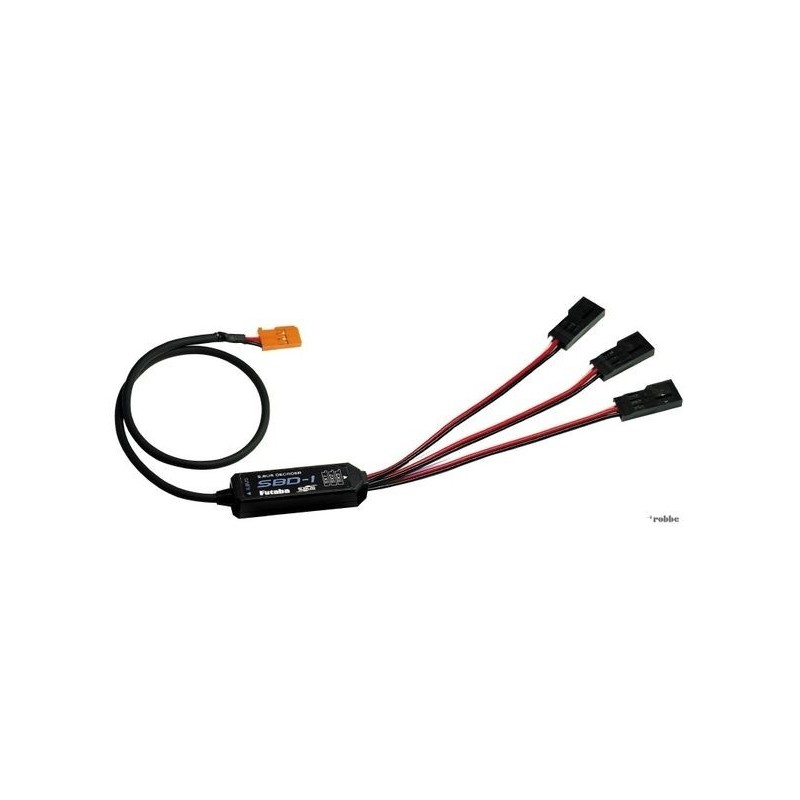 SBUS Futaba accessoires et connectique - Décodeur S-BUS pour 3 Servos classiques SBD-1 40cm Futaba - FLASH RC