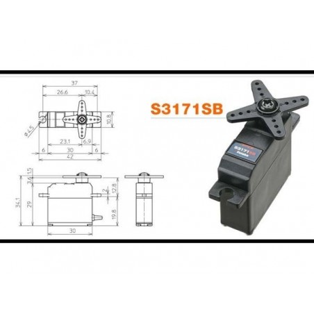 Servo Mini S3171SB SBUS MG Futaba
