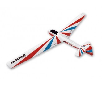 Planeadores RC - Bergfalke Red ARF Planeador Alas cubiertas/emp aprox.2.00m Modelo Hacker - FLASH RC 2
