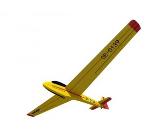 Alianti RC - Bergfalke Yellow ARF Ali coperte/emp circa 2,00m Modello Hacker - FLASH RC 2