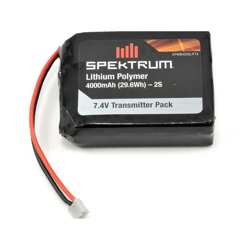 Senderbatterien - Tx-Batterie Spektrum lipo 2S 7.4V 4000mAh für DX7s/DX8/DX9 - FLASH RC