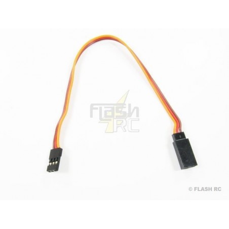 Servo-Verlängerungen - Servo-Verlängerung 20cm JR 0,25mm² Flachdraht - FLASH RC