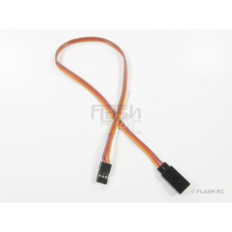 Extensiones servo - Extensión servo 30cm JR 0,25mm² cable plano - FLASH RC