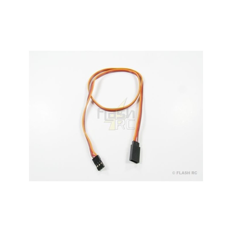 Rallonge Servo 45cm JR 0,33mm² fil plat - FLASH RC