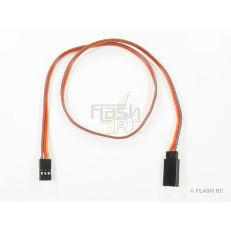 Rallonge Servo 60cm JR 0,33mm² fil plat - FLASH RC