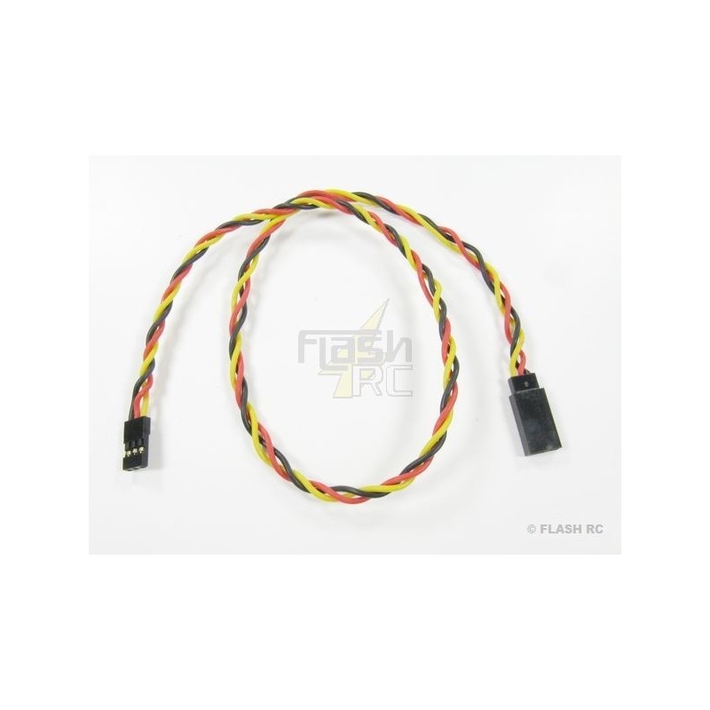 Extensiones servo - Extensión servo 45cm JR 0,33mm² cable trenzado - FLASH RC