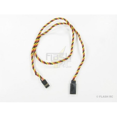 Servoverlängerungen - Servoverlängerung 60cm JR 0,33mm² Litze verdrillt - FLASH RC