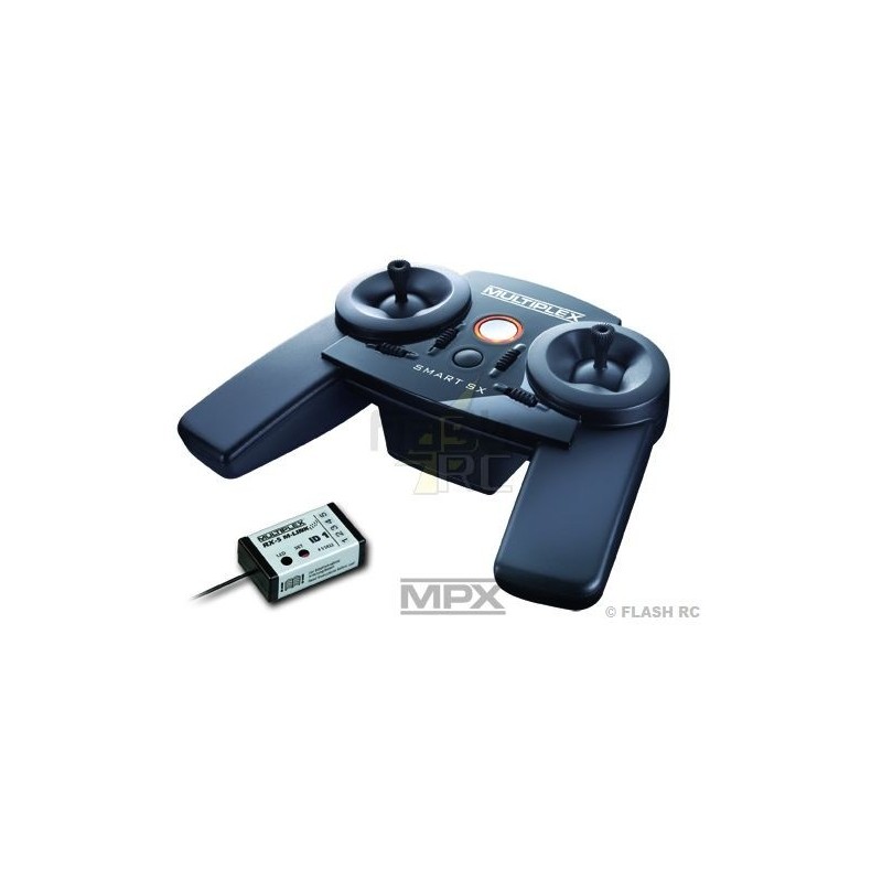 Radio controls - Smart SX 6 M-Link (Mode 1+3) + RX-5 M-LINK ID 1 2.4Ghz - Multiplex - FLASH RC