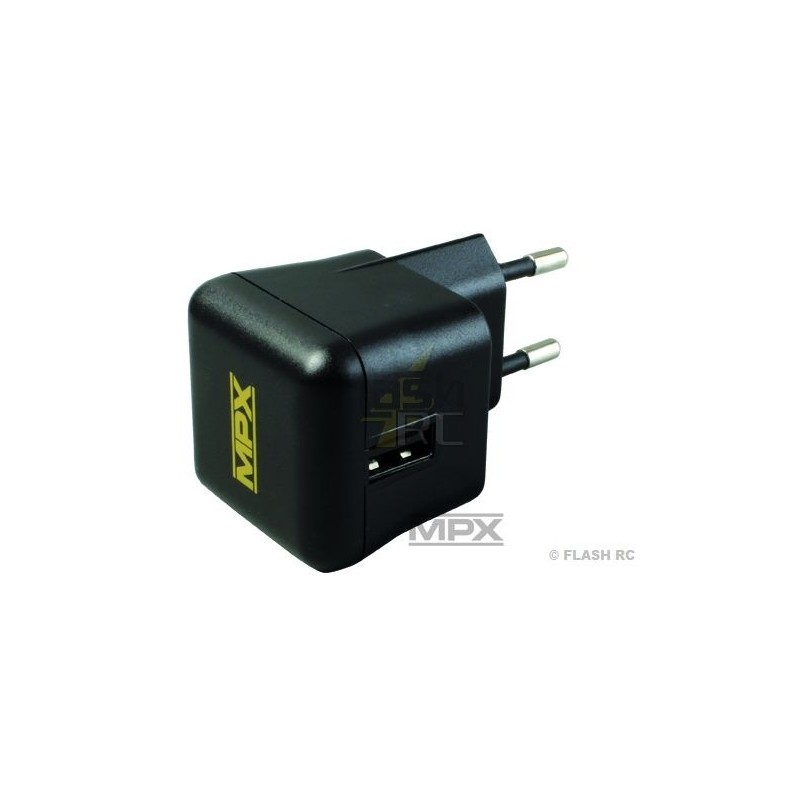TX/RX Wall Chargers - USB 100-240V AC charger for PROFI TX / COCKPIT SX - Multiplex - FLASH RC