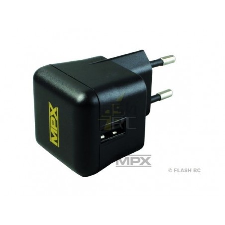 Chargeurs muraux TX/RX - Chargeur USB 100-240V AC pour PROFI TX / COCKPIT SX - Multiplex - FLASH RC
