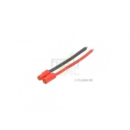 Kabel für Batterien, Motoren, etc... - G3.5-Buchse mit Kabel Ø:2.5mm² - FLASH RC