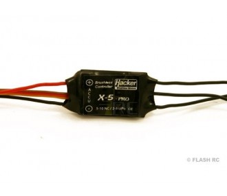 Brushless - Controlador Hacker 5A - X-5-Pro con BEC - FLASH RC
