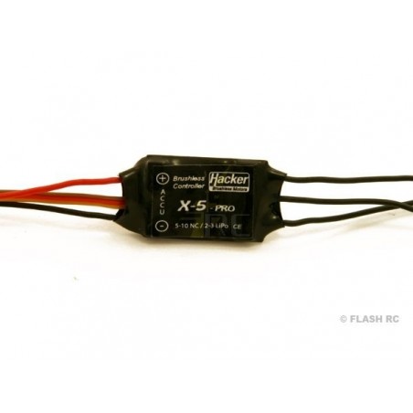 Brushless - Controller Hacker 5A - X-5-Pro mit BEC - FLASH RC
