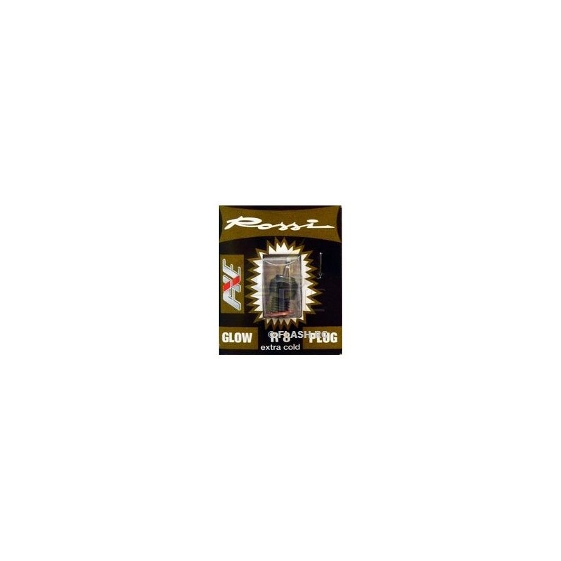 Candele di accensione a metanolo - ROSSI R8 extra cold spark plug - FLASH RC