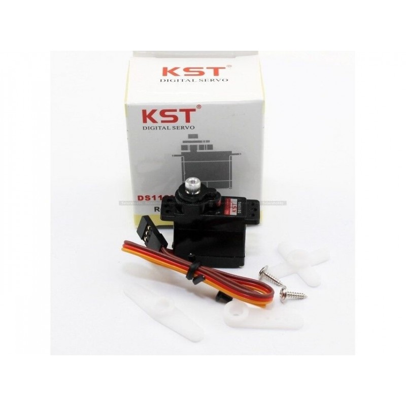 Servos - Servo mini KST DS113MG (12g, 2.2kg.cm, 0.11sec/60°) - FLASH RC