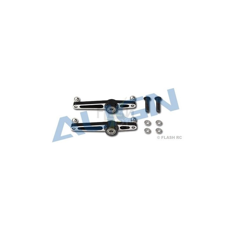 T-REX 550E - H55009 - Palonniers de mixage métal noirs + roulements - TREX 550E Align - FLASH RC
