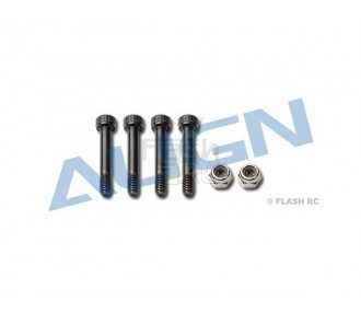 T-REX 550E - H55059 - Sechskantschrauben M4x25 (4St.) + Nylstop-Muttern (2St.) - TREX 550E Align - FLASH RC