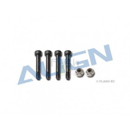 T-REX 550E - H55059 - Tornillos hexagonales M4x25 (4pcs) + tuercas nylstop (2pcs) - TREX 550E Align - FLASH RC