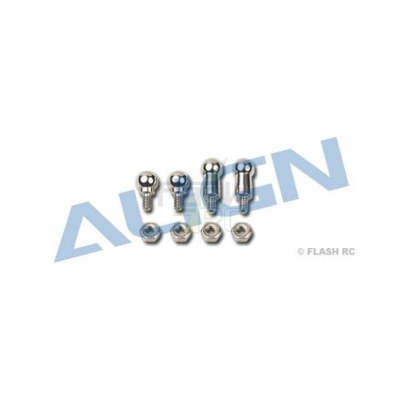 T-REX 550E - H55061 - Heads + nuts ( 2 short, 2 long, 4 nuts ) - TREX 550E Align - FLASH RC