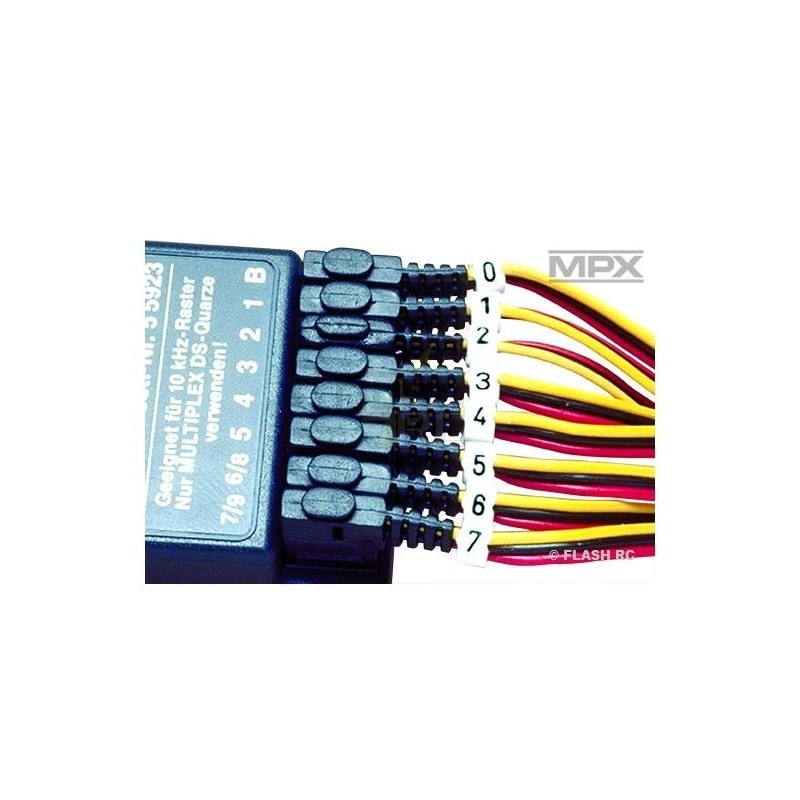 Accessori per ricevitori - Anelli numerati per cavi (2 set da 10 pezzi) - FLASH RC