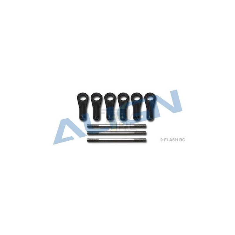 T-REX 550E - H55048 - Set of D-links + clevises - TREX 550E Align - FLASH RC