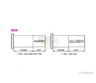 T-REX 600 E / PRO - H60020AAT - Pignone di autorotazione a 180 denti - TREX 600E Align - FLASH RC 2