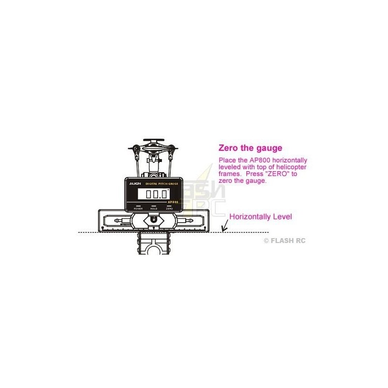 RC Helicopter Accessories - HET80001 - AP800 Align Digital Incidence Meter - FLASH RC