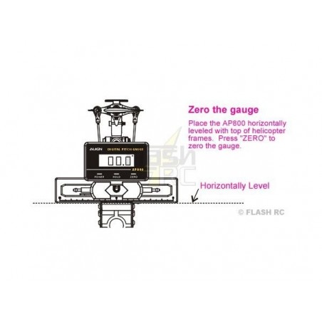 Accessoires pour hélicos RC - HET80001 - Incidencemètre digital AP800 Align - FLASH RC