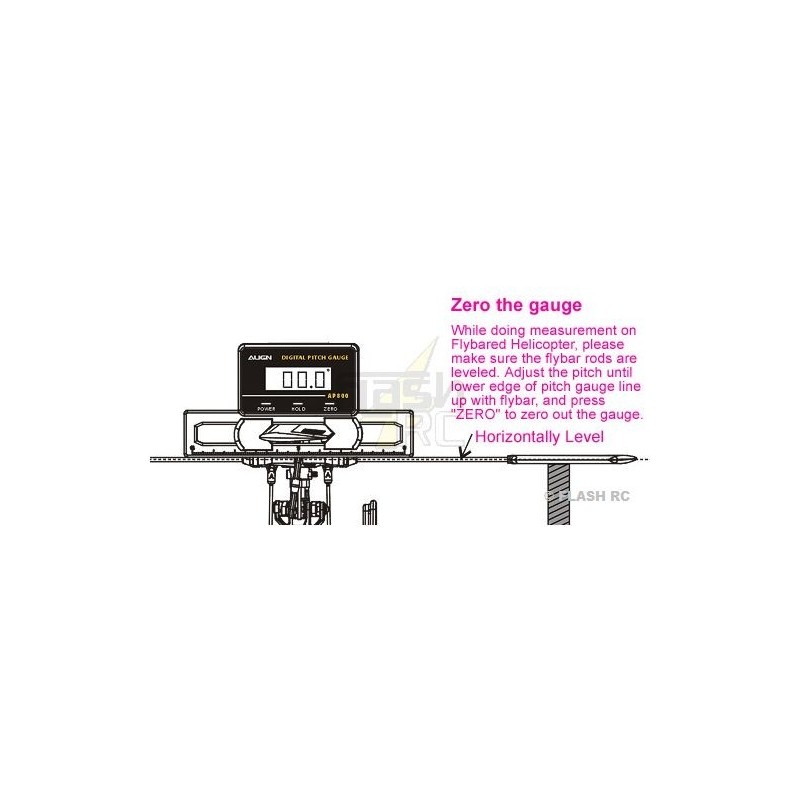RC Helicopter Accessories - HET80001 - AP800 Align Digital Incidence Meter - FLASH RC